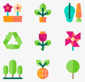 Ecology Set - Flowers Flat Icon, HD Png Download, Transparent PNG