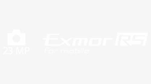 23 Mp Camera Icon And Exmor Rs™ Logo, HD Png Download, Transparent PNG