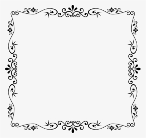 Picture Frame,monochrome Photography,text - Decorative Vintage Style Frame, HD Png Download, Transparent PNG