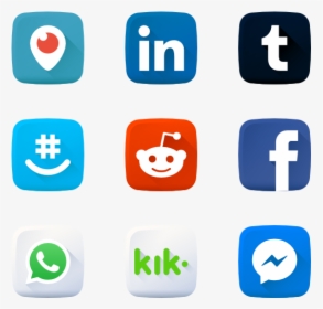 493 Social Media Icon Packs - Social Web Icons Vector, HD Png Download, Transparent PNG