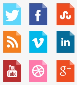 Red Social Media Buttons, HD Png Download, Transparent PNG