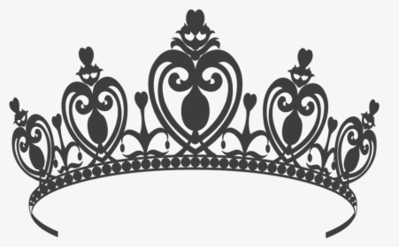 Princess Png Black And White - Princess Tiara Clip Art, Transparent Png, Transparent PNG