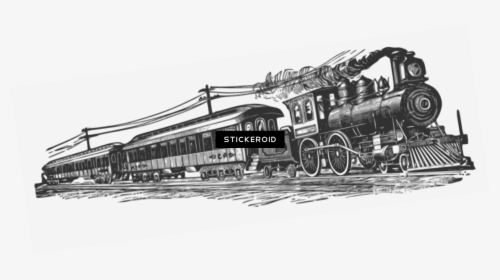 Far West Train Clipart - Steam Locomotive Clipart, HD Png Download, Transparent PNG