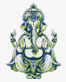 Ganesh Vector Hindu God - Ганеша Png, Transparent Png, Transparent PNG