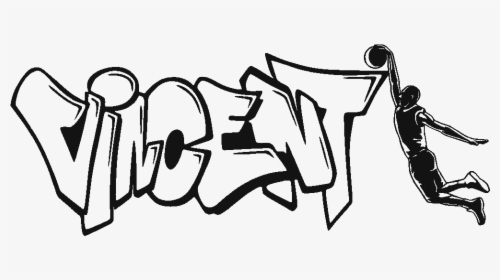 Basketball Graffiti Png - Basketball Drawings, Transparent Png, Transparent PNG
