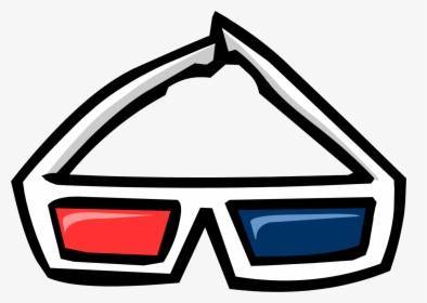 Club Penguin Wiki - Old Transparent 3d Glasses, HD Png Download, Transparent PNG