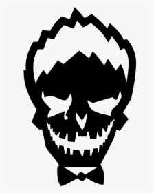 Clipart Skull Joker - Joker Face Suicide Squad, HD Png Download, Transparent PNG