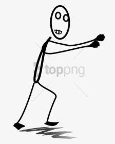 Free Png Download Stick Figure Pushing Png Images Background - Angry Stickman Png, Transparent Png, Transparent PNG