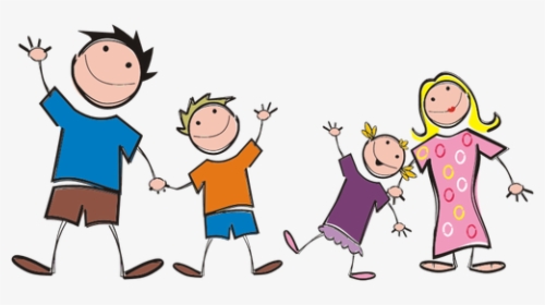 Stick Figure Family Vector Clip Art - Happy Family Clipart, HD Png Download, Transparent PNG