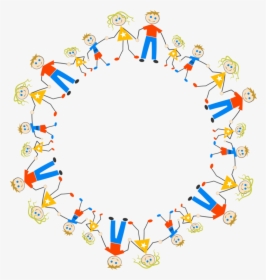 Stick Figure Circle Family Drawing Cc0 - Stick Figures In A Circle, HD Png Download, Transparent PNG