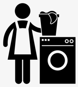 Transparent Anu Cliparts Black And White - Laundry Service Laundry Icon, HD Png Download, Transparent PNG