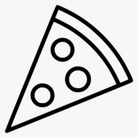 Pizza Slice - Pizza Slice Clipart Black And White, HD Png Download, Transparent PNG