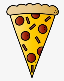 Clipart Of Pizza, If And Breathing - Triangle Pizza Slice Clip Art, HD Png Download, Transparent PNG