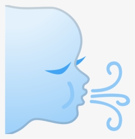 Wind Face Icon - Emoji Soplando, HD Png Download, Transparent PNG