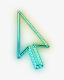 Ftestickers Icon Cursor Arrow Neon Green - Cursor De Mouse Personalizado, HD Png Download, Transparent PNG