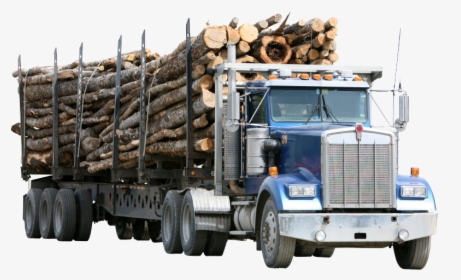 Car Logging Truck Lumberjack Forestry - Trailer Truck, HD Png Download, Transparent PNG