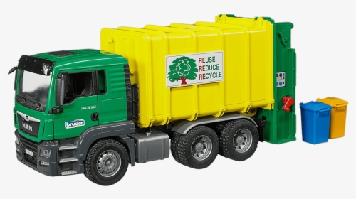 Man Garbage Truck And Containers - Man Garbage Truck Toy, HD Png Download, Transparent PNG