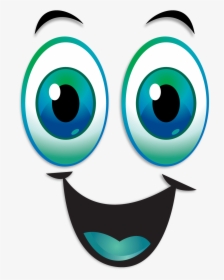 Eyes Clip Art Smiley - Happy Eye Cartoon Clipart, HD Png Download, Transparent PNG
