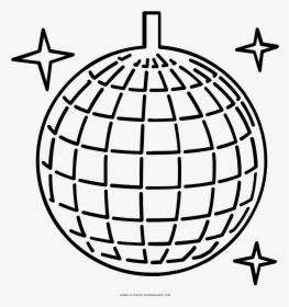 Disco Ball Coloring Page - Disco Ball Easy Drawing, HD Png Download, Transparent PNG