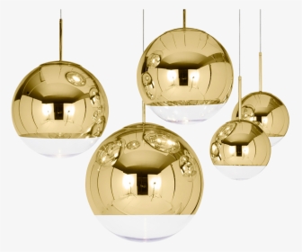 Free Gold Disco Ball Png - Lampa Tom Dixon Mirror Ball, Transparent Png, Transparent PNG