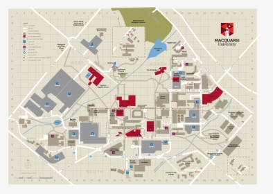 Macquarie Uni Campus Map, HD Png Download, Transparent PNG