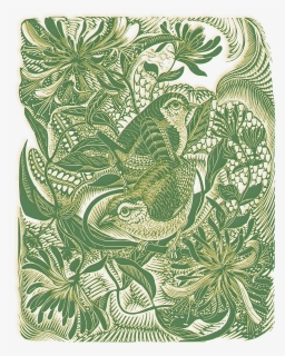 Birds In Forest - Wood Engraving, HD Png Download, Transparent PNG