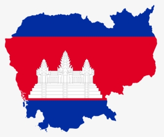 Cambodia Map Flag Clip Arts - Cambodia Map Clipart, HD Png Download, Transparent PNG