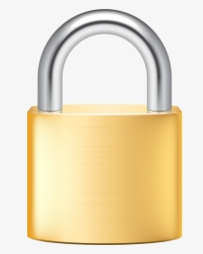 Gold Lock Png Clip Art - Lock Clipart Png Transparent, Png Download, Transparent PNG