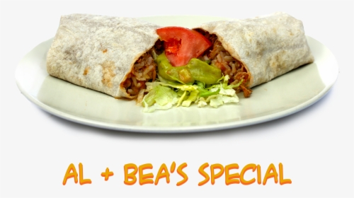 Burrito In Plate Png , Png Download - Fast Food, Transparent Png, Transparent PNG