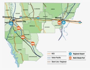 N La Region Railroad Map - Atlas, HD Png Download, Transparent PNG