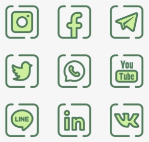 Essential Set - White Social Media Icon Transparent Background, HD Png Download, Transparent PNG