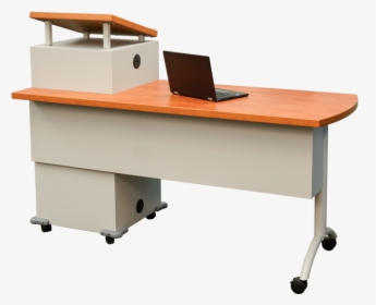 Mobile Podium Desk - Computer Desk, HD Png Download, Transparent PNG