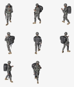 Transparent Soldier Png - Pixel Soldier Sprite, Png Download, Transparent PNG