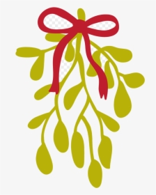 Holly Leaf Kiss Mistletoe Common Clip Art December, HD Png Download, Transparent PNG