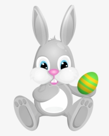 Cgp Easter Grey Bunny Png Download Free Clipart - Drawing Easter Bunny Rabbit, Transparent Png, Transparent PNG