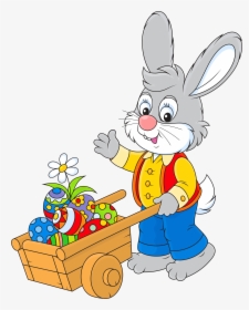 Free Easter Bunny Clipart - Easter Bunny Cartoon, HD Png Download, Transparent PNG