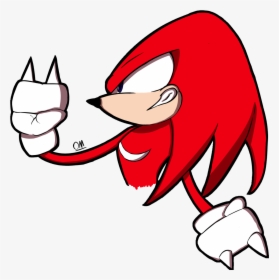 First Finished Drawing Of Knuckles That I Drew - Cartoon, HD Png Download, Transparent PNG