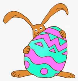 Easter Rabbit Clipart Funny Easter Bunny Clipart School - Easter Egg Bunny Clip Art, HD Png Download, Transparent PNG