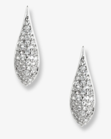 Nicole Barr Designs Sterling Silver Teardrop Earrings-white - Earrings, HD Png Download, Transparent PNG