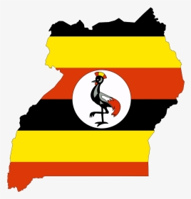Uganda Clipart - Uganda Flag Map, HD Png Download, Transparent PNG
