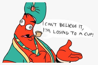 Cant Beliene It Mlosing To A Cup Genie Text Cartoon - Can T Believe It I M Losing, HD Png Download, Transparent PNG