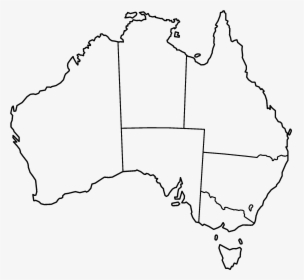 Australia States Blank - Does The Southern Hairy Nosed Wombat Live, HD Png Download, Transparent PNG