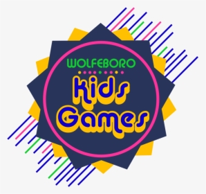 Wolfeboro Kids Games Logo Blank - Graphic Design, HD Png Download, Transparent PNG