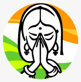 Woman hands in Indian Greeting Pose Namaste. 24516356 Vector Art at Vecteezy