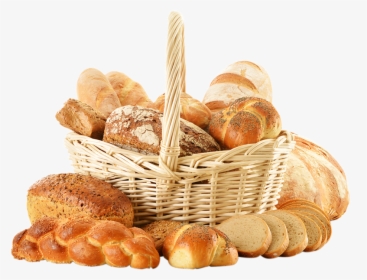 Basket With Bread Png - Transparent Bread Basket Png, Png Download, Transparent PNG