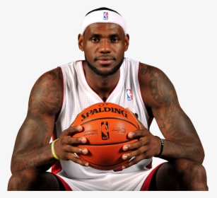 Lebron James With A Basketball, HD Png Download, Transparent PNG