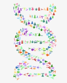Yoga Dna - Dna Art Black And White, HD Png Download, Transparent PNG