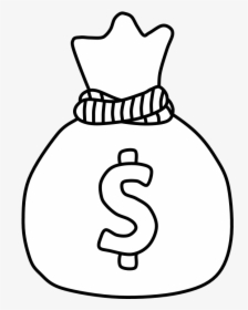 Money Bag, Black And White - Ybc Young Bag Chasers, HD Png Download, Transparent PNG