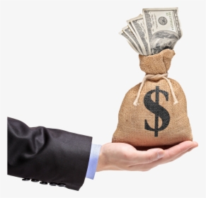What Are The Top - Hand Holding Money Sack, HD Png Download, Transparent PNG
