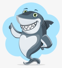 Cartoon Shark Thumbs Up, HD Png Download, Transparent PNG